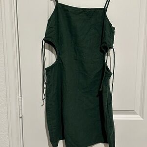 Aerie Linen Blend Mini Dress